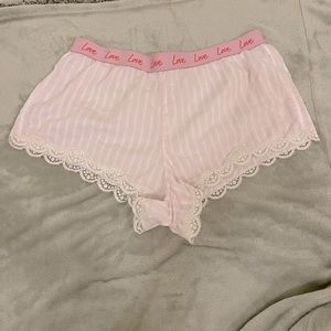 Never worn VS cheeky lounge shorts.